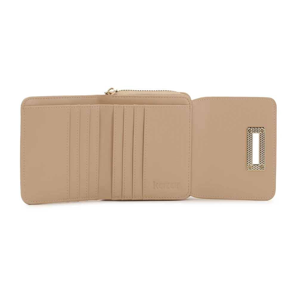 Kazar Beige portemonnee met een elegant patroon Beige Dames