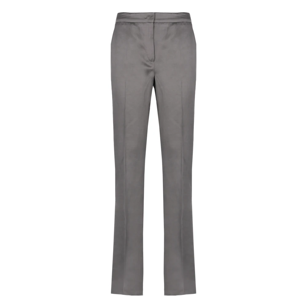 Marella Gray Straight Trousers, Female, Xs, Emme Trousers