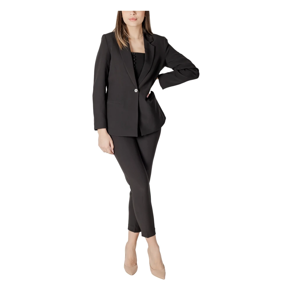Ichi Damesjassen Collectie Polyester Elastaan Black Dames