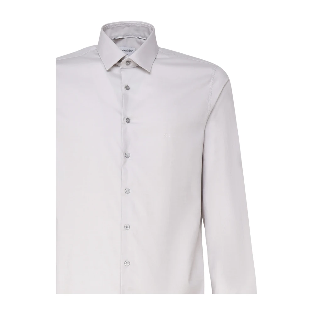 Calvin Klein Wit Overhemd met Franse Kraag White Heren