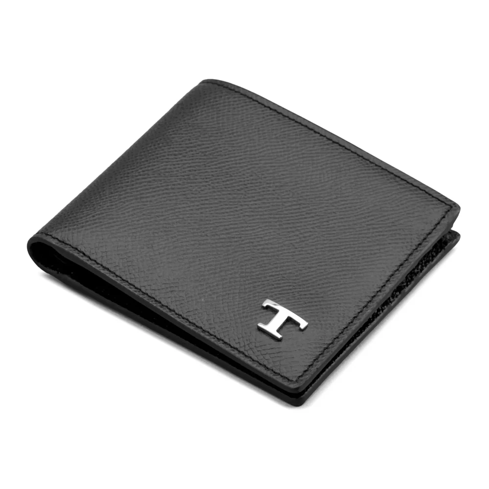 TOD'S Zwarte Portemonnees voor Mannen Black Heren