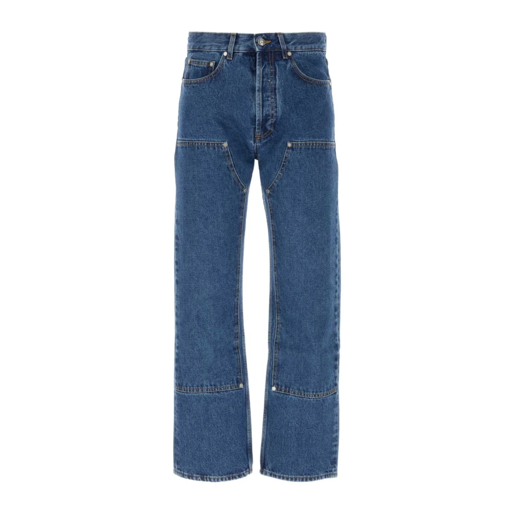 Palm Angels Vaqueros Denim Monogram Jeans Hombre Azul W30