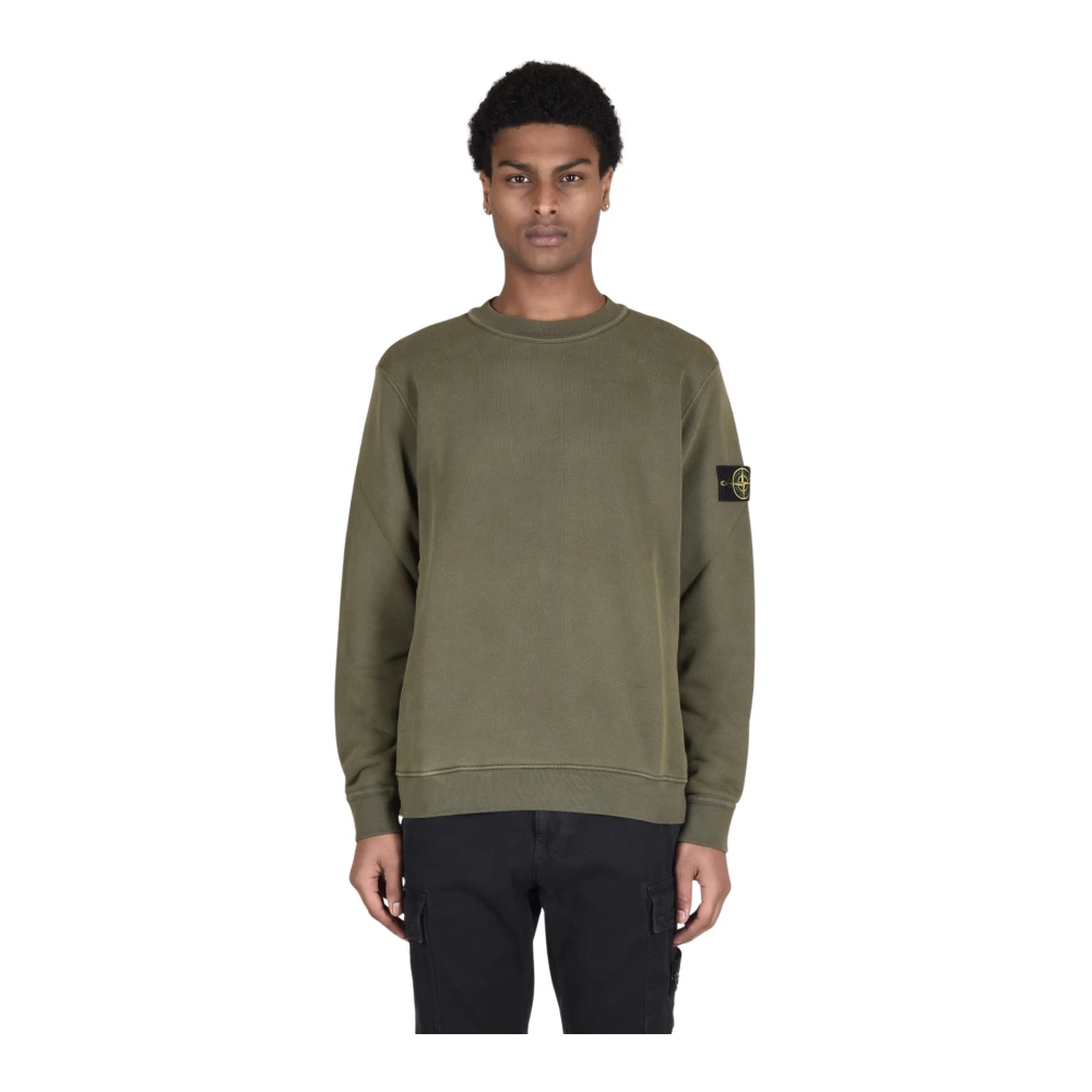 Stone Island Katoenen Sweatshirts Green Heren