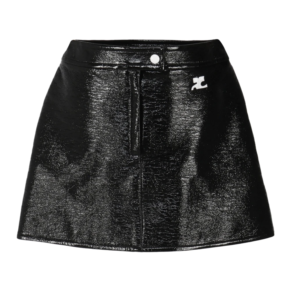 Courrèges Zwarte Minirok Black Dames