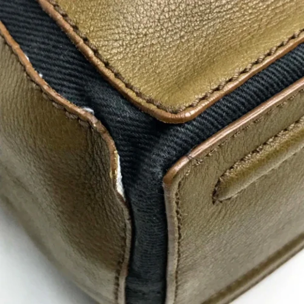 Yves Saint Laurent Vintage Pre-owned Fabric shoulder-bags Brown Dames