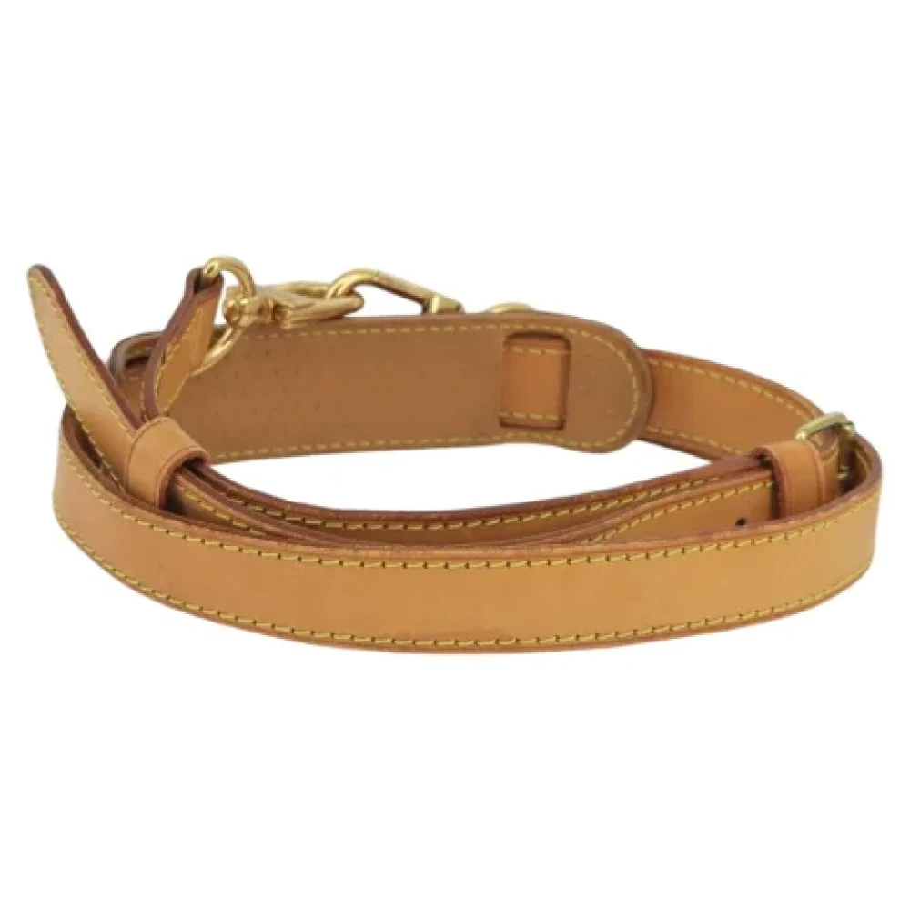 Louis Vuitton Vintage Pre-owned Leather belts Beige Dames