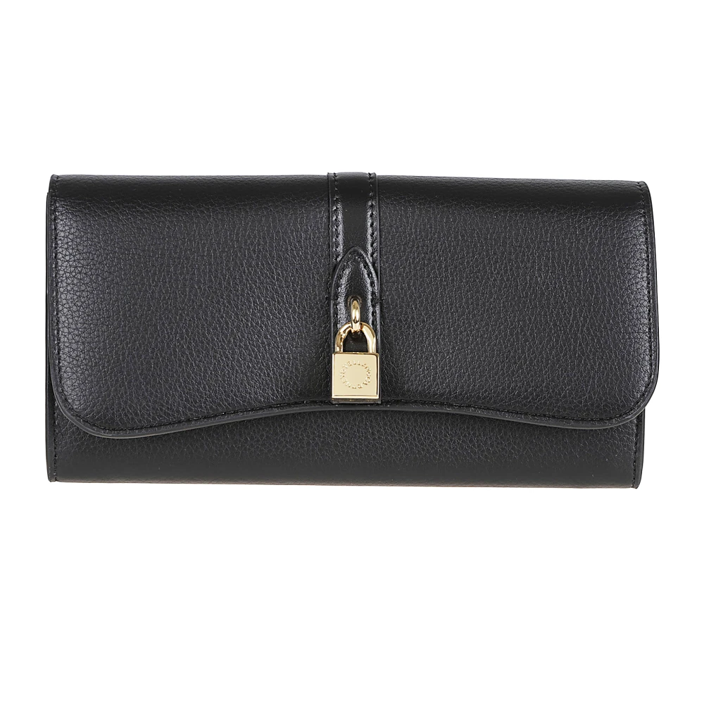 Stella Mccartney Svart Ryder Flap Continental Wallet