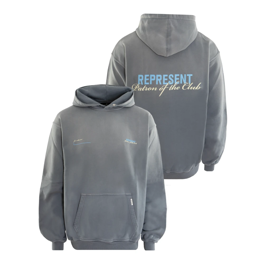 Represent Patron Of The Club Hoodie Gray Heren