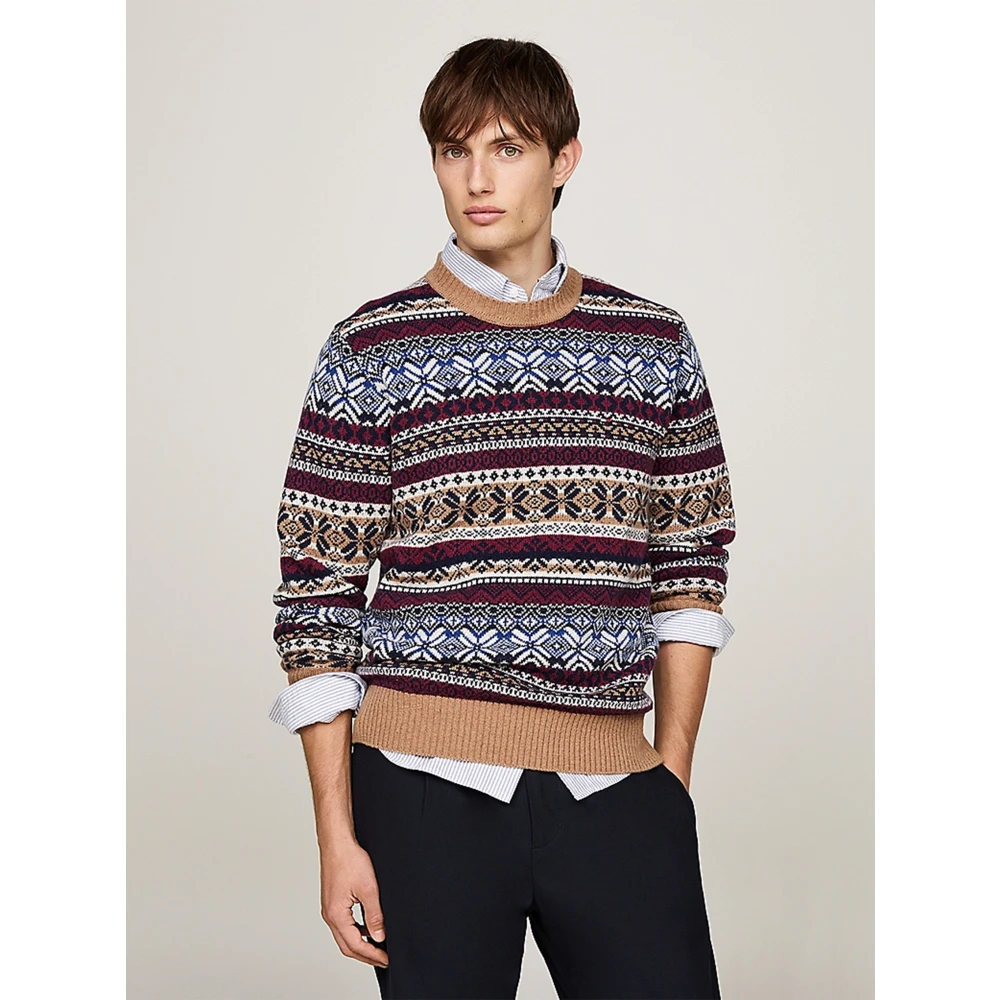 Tommy Hilfiger Fairisle Wolmix Geschenktrui Multicolor Heren