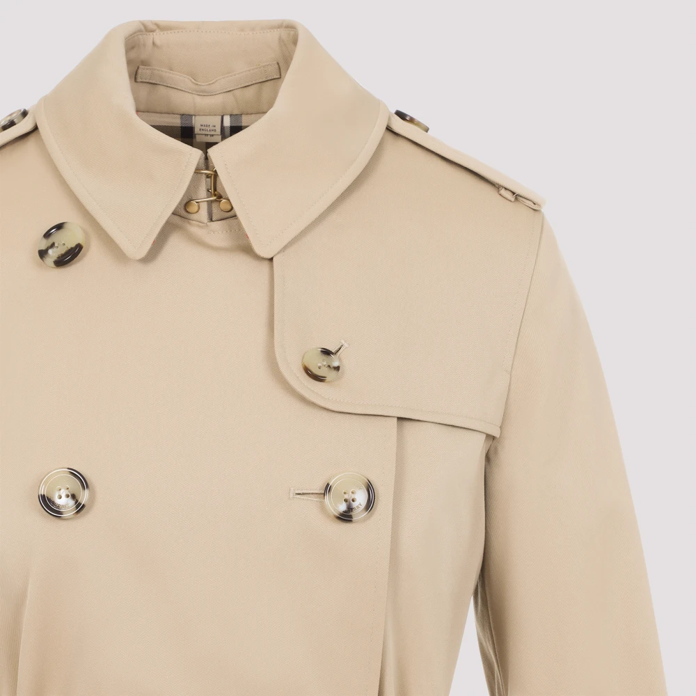 Burberry Elegant Nude & Neutrals Coat Beige Dames