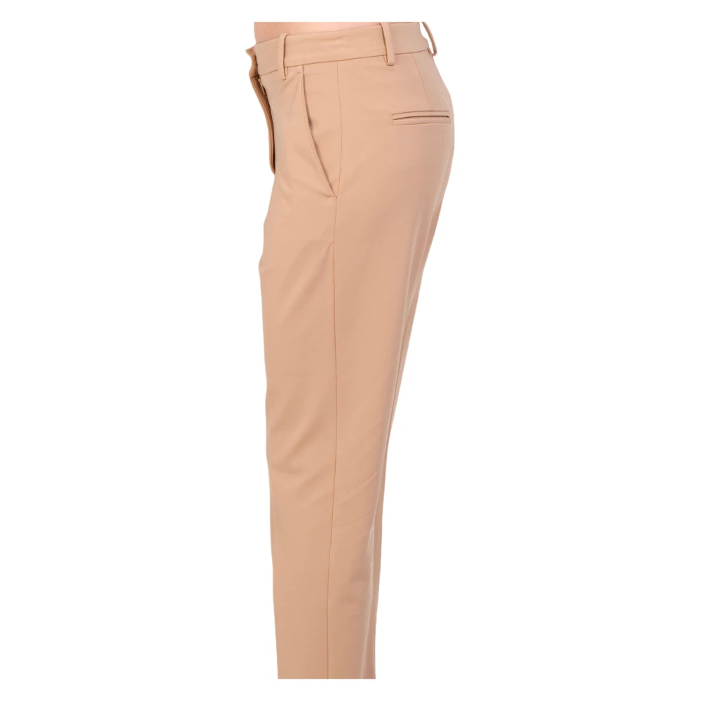 pinko Stijlvolle Cigarettebroek Beige Dames