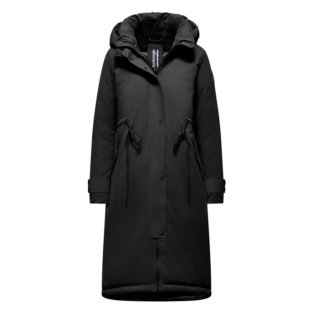 Bomboogie Mujer Negro Abrigos, Talla: L