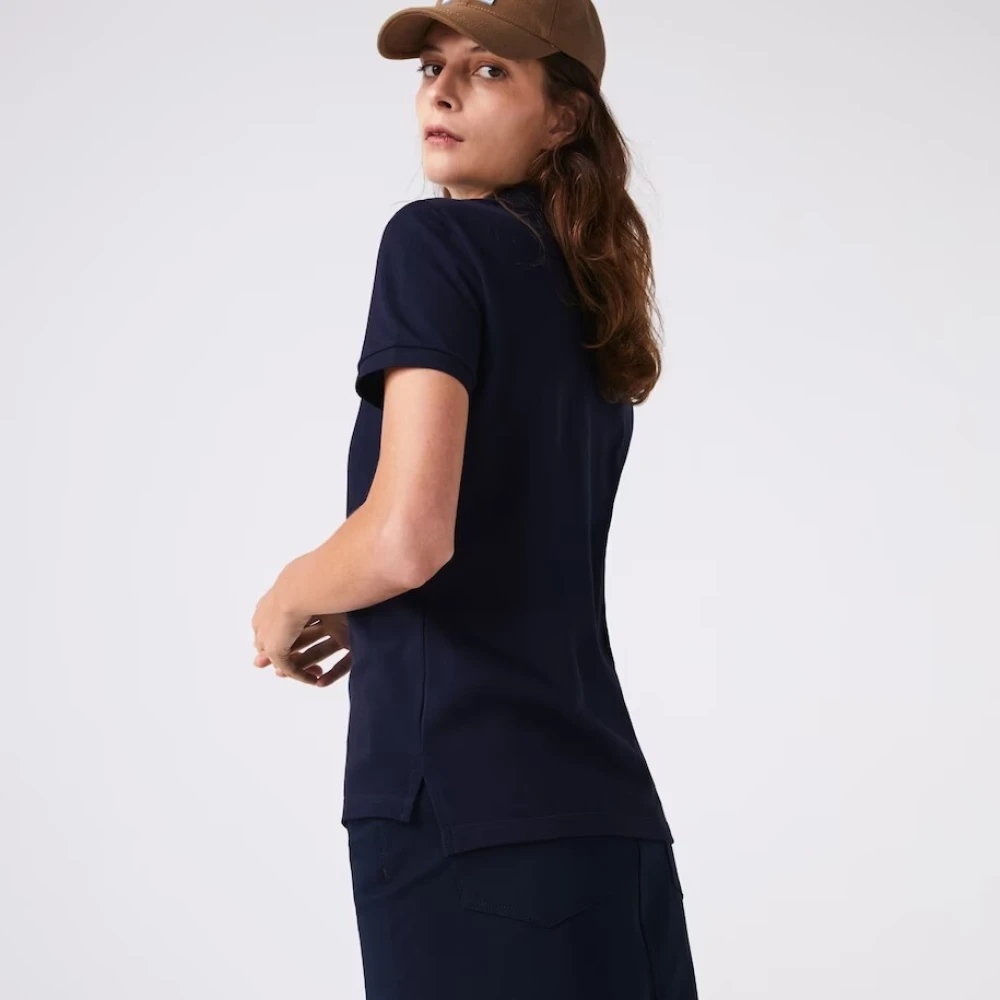 Lacoste Donkerblauw Regular Fit Polo Shirt Sport Blue Dames