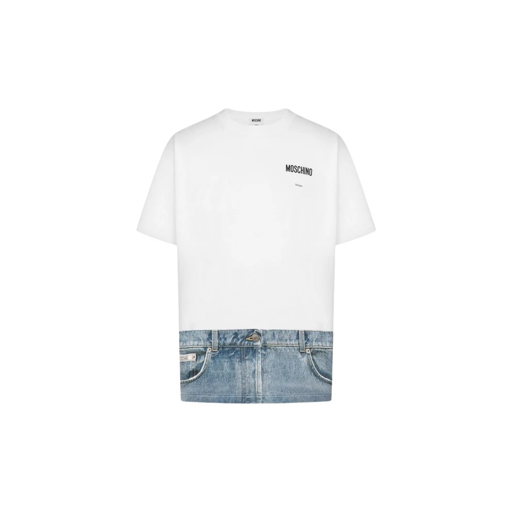 Moschino Unisex Blanco Camisetas, Talla: Xl