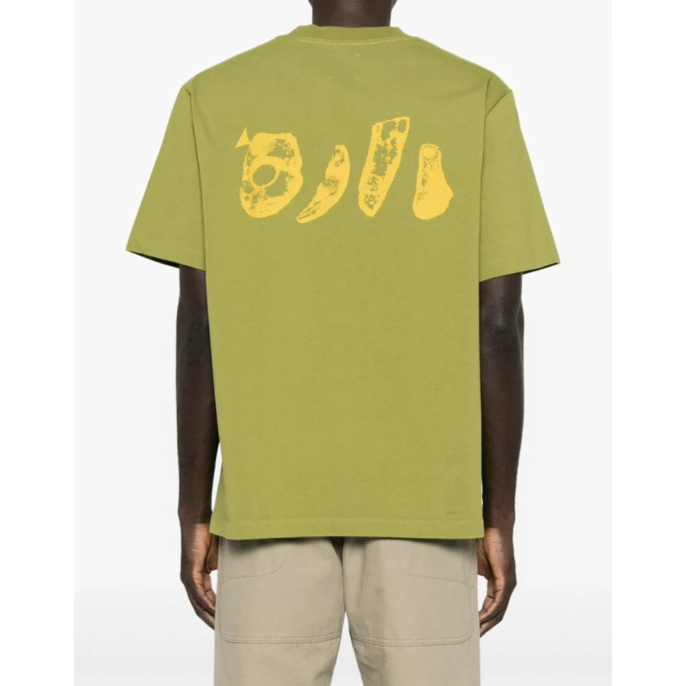 ROA Boxy Tee in Cardamom Kleur Yellow Heren