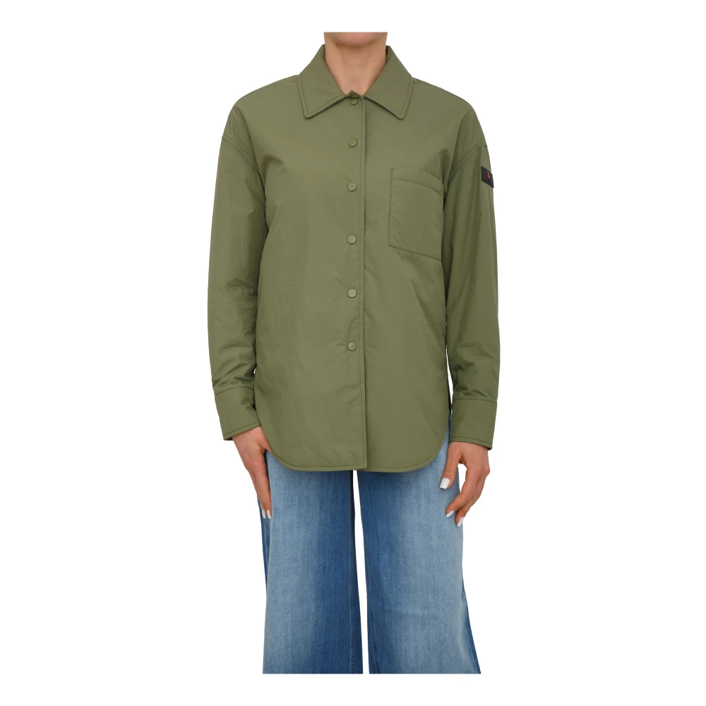 Peuterey Women's Green Shirts, 2XS, Zelia Overshirt