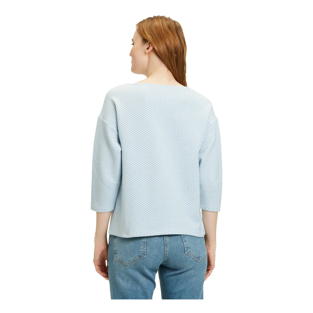 Betty Barclay Gestreept Jacquard Sweatshirt Multicolor Dames