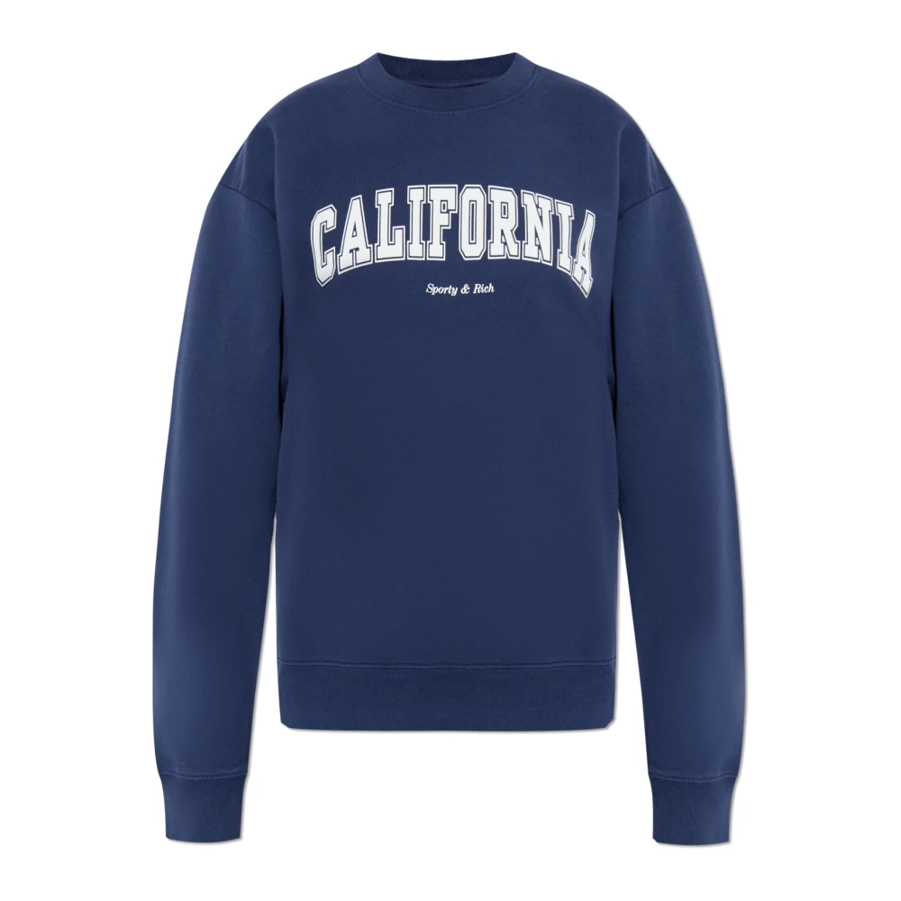Sporty & Rich Sweatshirt uit de Wall Street collectie Blue Unisex