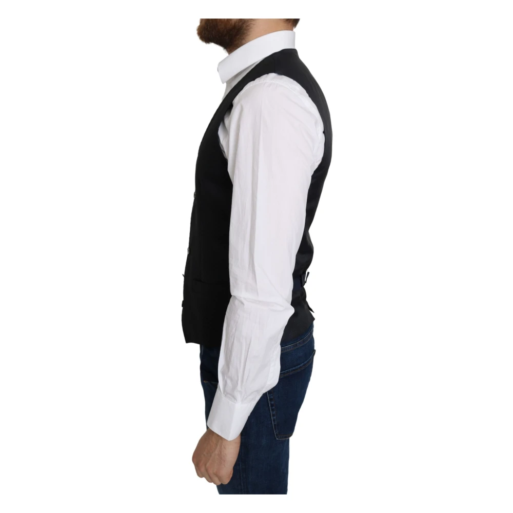 Dolce & Gabbana Suit Vests Black Heren
