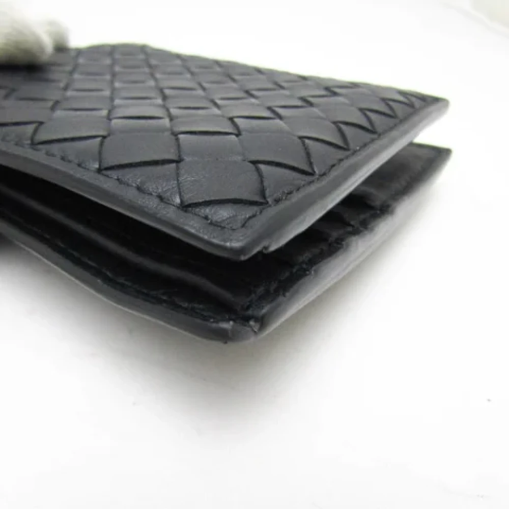 Bottega Veneta Vintage Pre-owned Leather wallets Black Dames