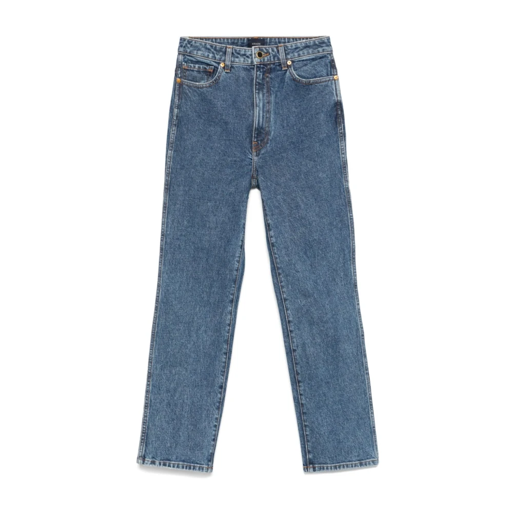 Khaite Blauwe Denim Jeans Abigail Stijl Blue Dames