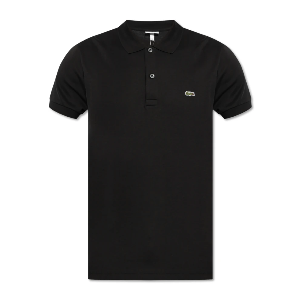 Lacoste Men's Black Polo Shirts, S, Cotton Polo