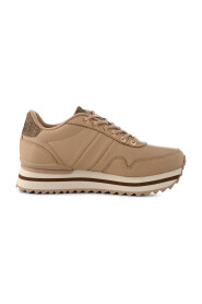 Nora III volle lederen plateau sneakers