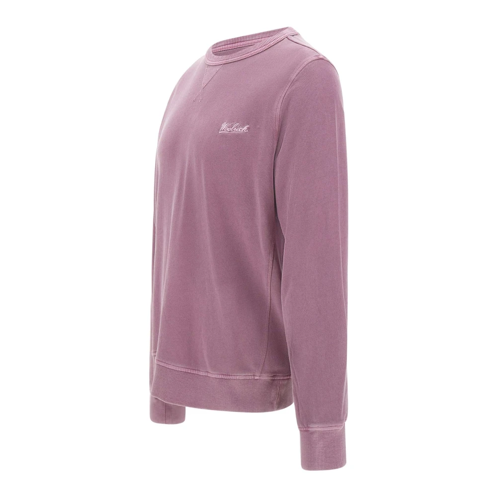 Woolrich Mauve Roze Katoenen Sweatshirt Pink Heren