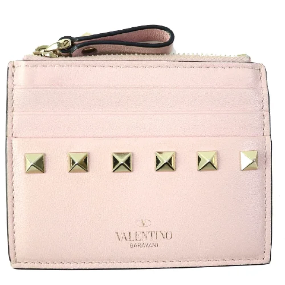 Valentino Vintage Pre-owned Leather wallets Pink Dames