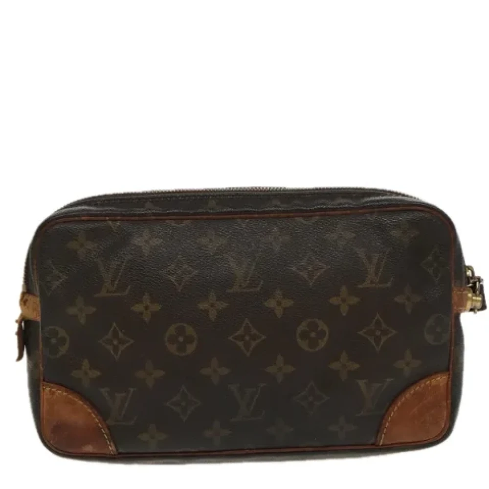 Louis Vuitton Vintage Pre-owned Canvas clutches Brown Dames