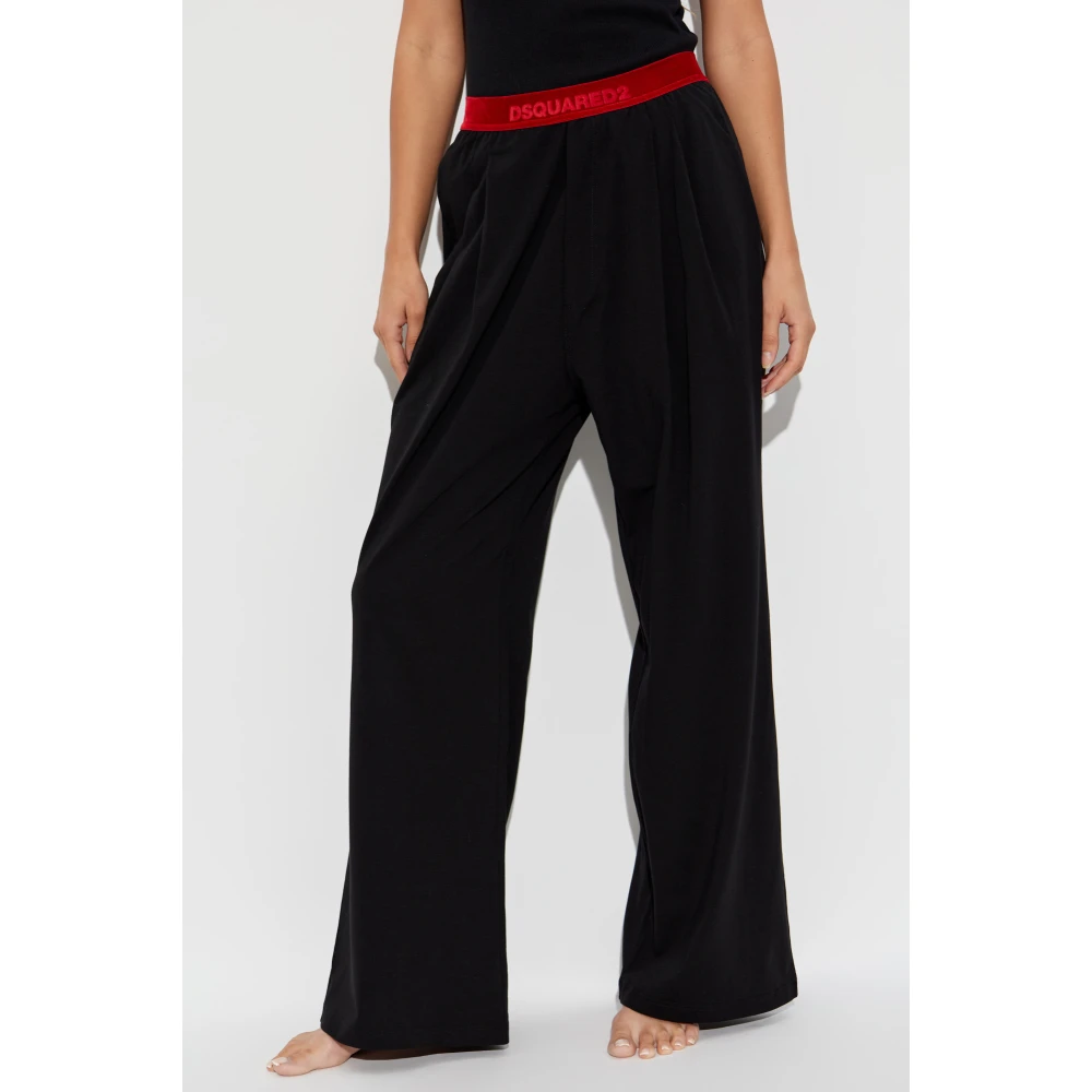 Dsquared2 Katoenen ondergoed broek Black Dames