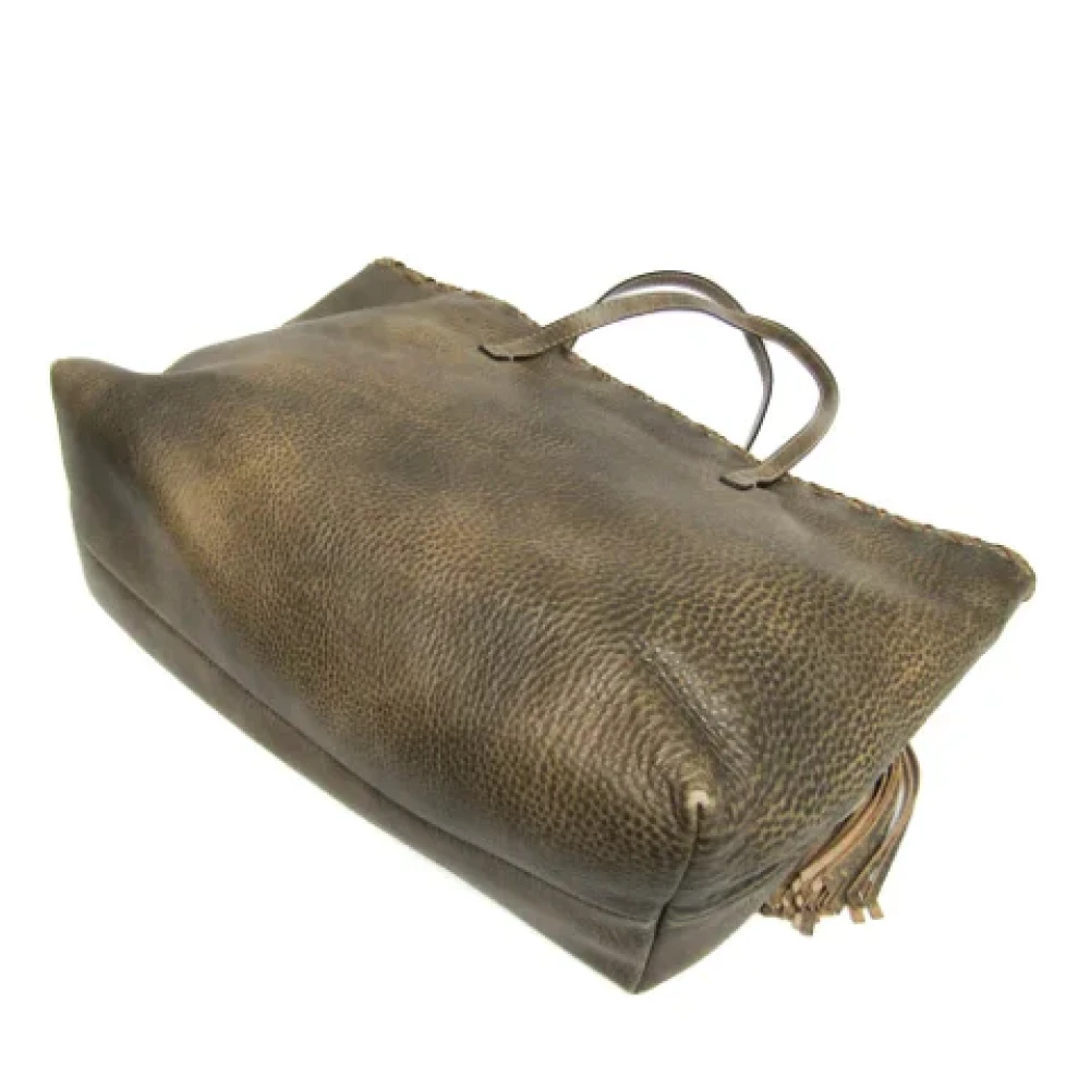 Gucci Vintage Pre-owned Leather gucci-bags Green Dames