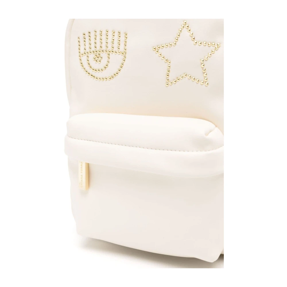Chiara Ferragni Collection Witte tassen met Eye Star Studs White Dames