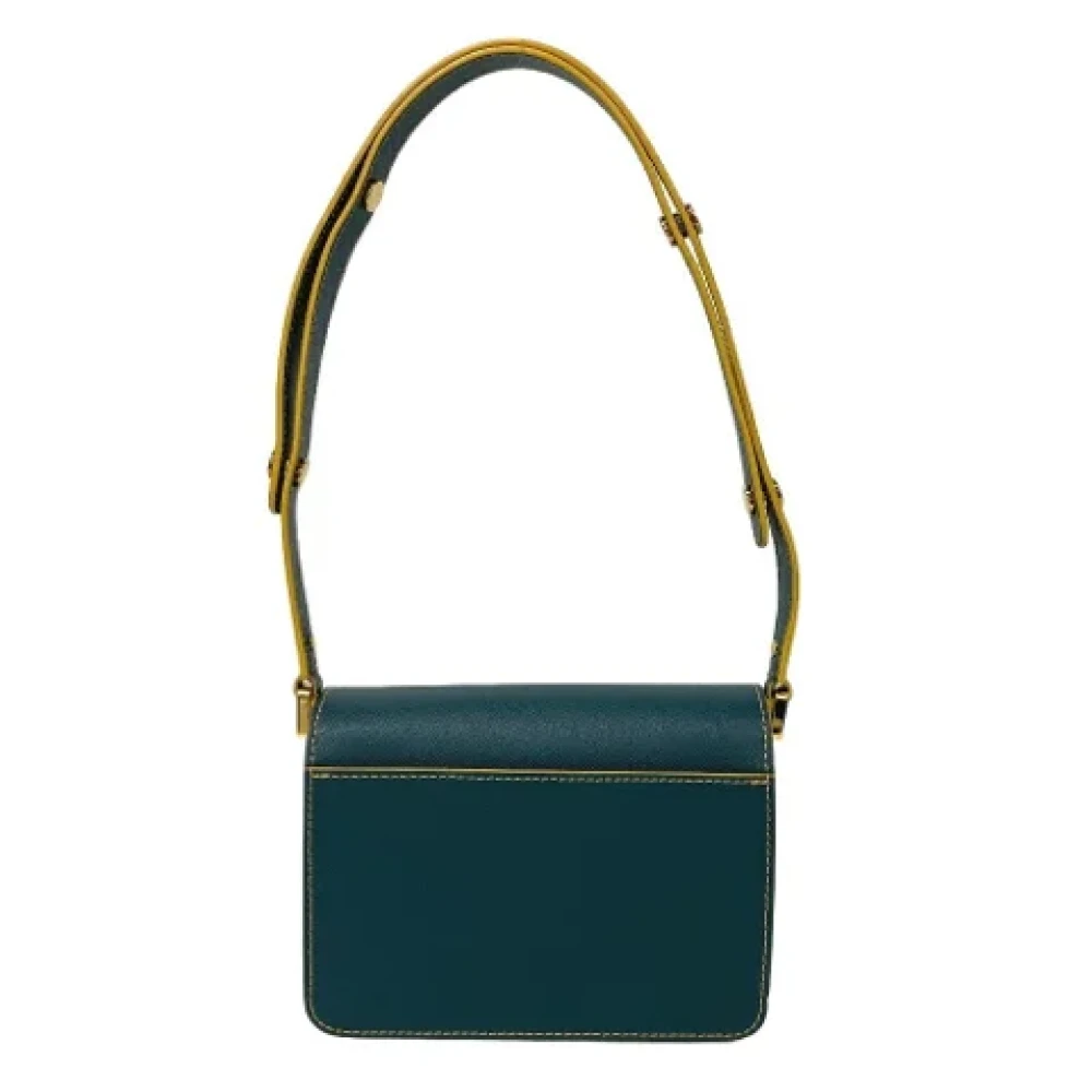 Marni Pre-owned Leather shoulder-bags Green Dames