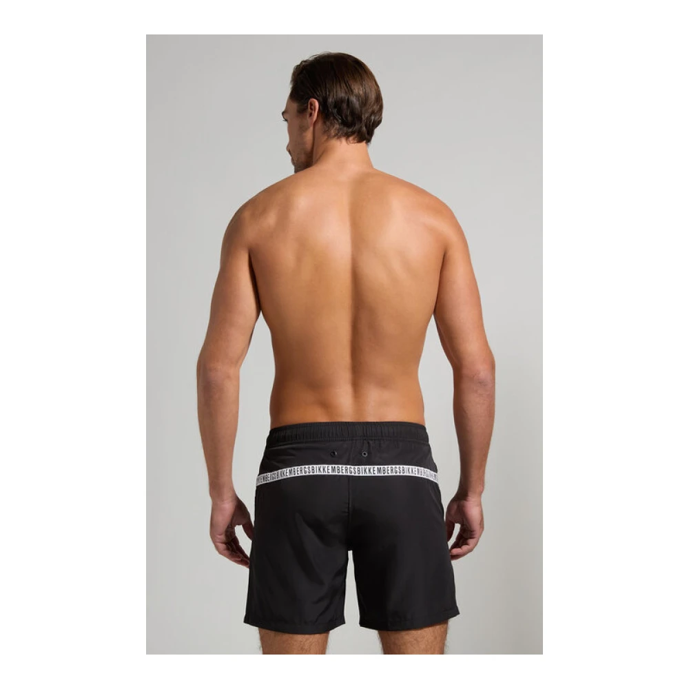 Bikkembergs Zwarte Logo Zwembroek Black Heren