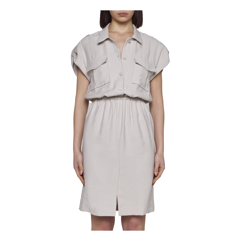 Blanca Vita Elegante Beige Jurk Beige Dames