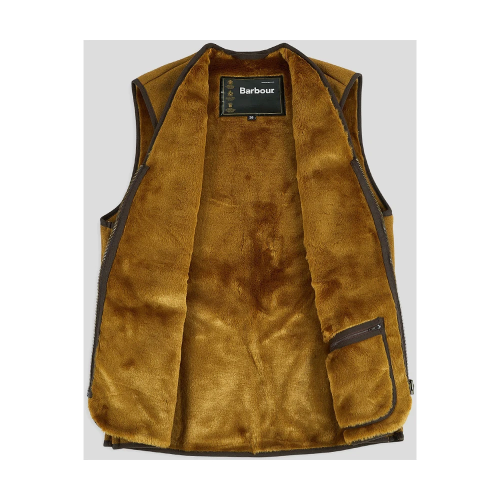 Barbour Gezellige Pile Vest Brown Heren