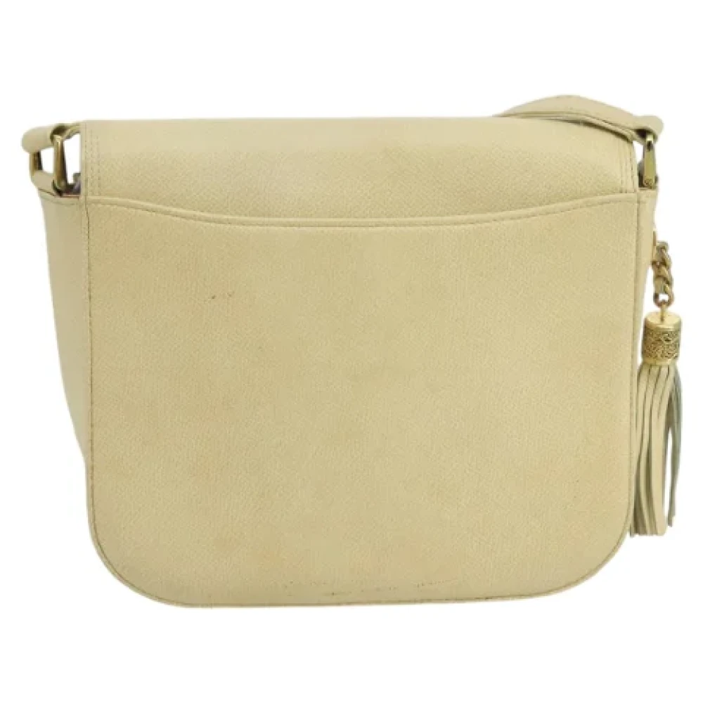Valentino Vintage Pre-owned Leather shoulder-bags Beige Dames