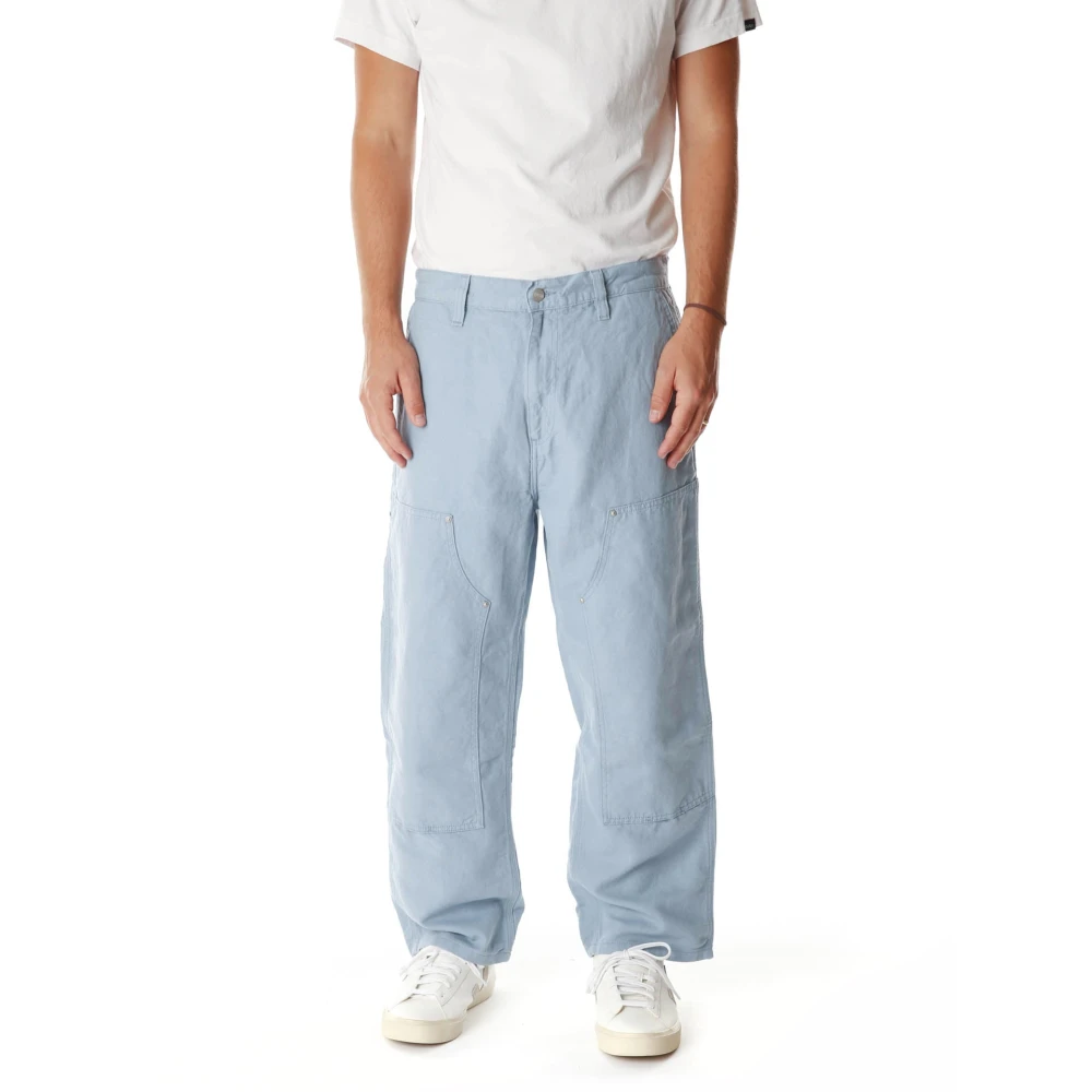 Carhartt WIP Stijlvolle Urban Broeken voor Dagelijks Gebruik Blue Heren
