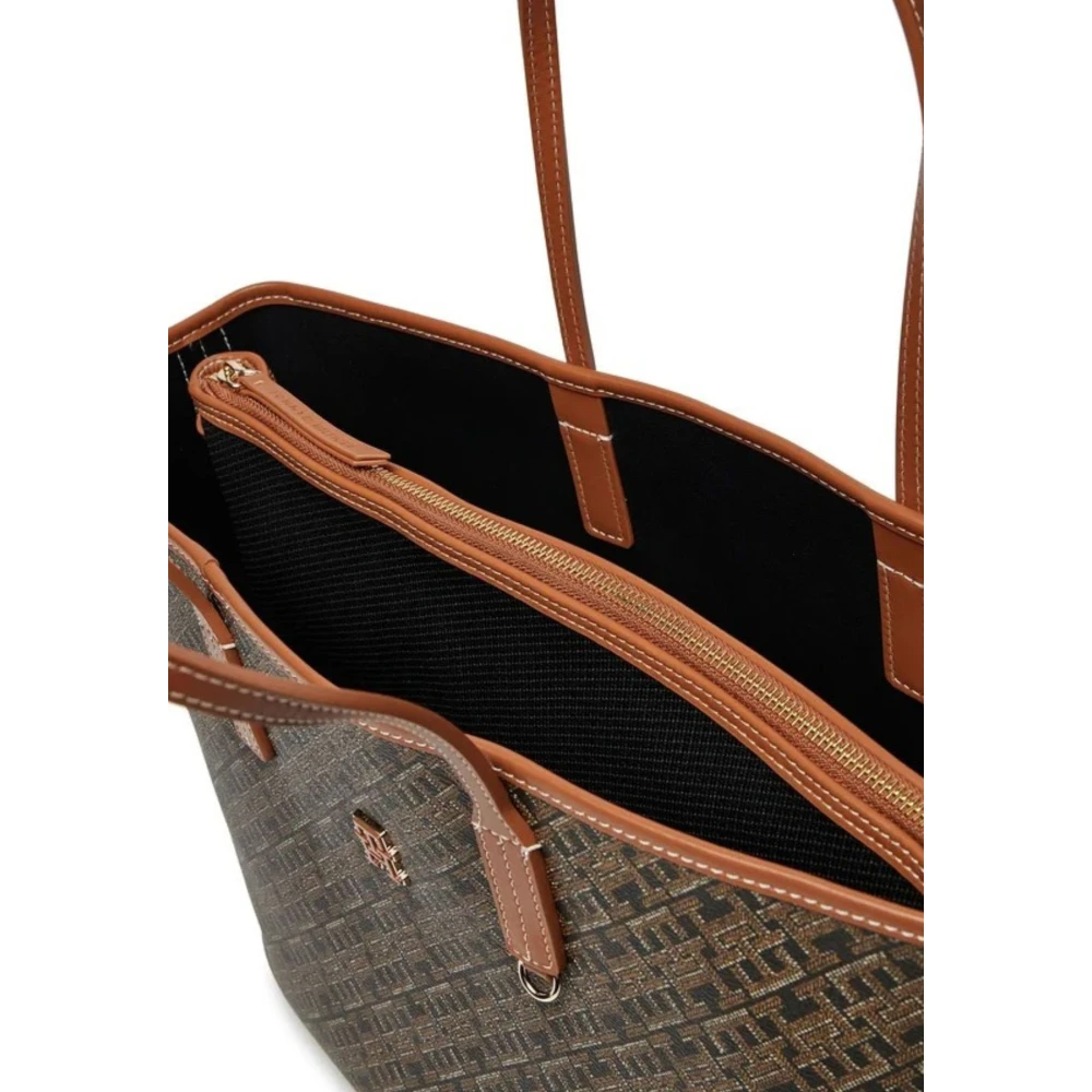 Tommy Hilfiger Leren Tote Tas voor Vrouwen Black Dames