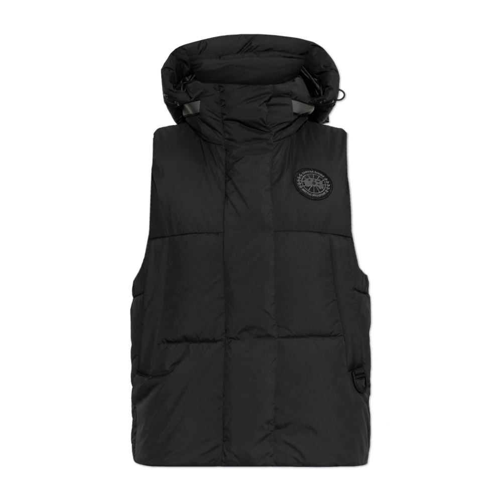 Canada Goose Donsvest met capuchon Black Dames