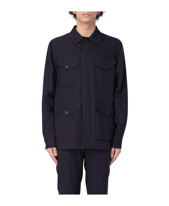 veste-utilitaire-en-lin-bleu-homme