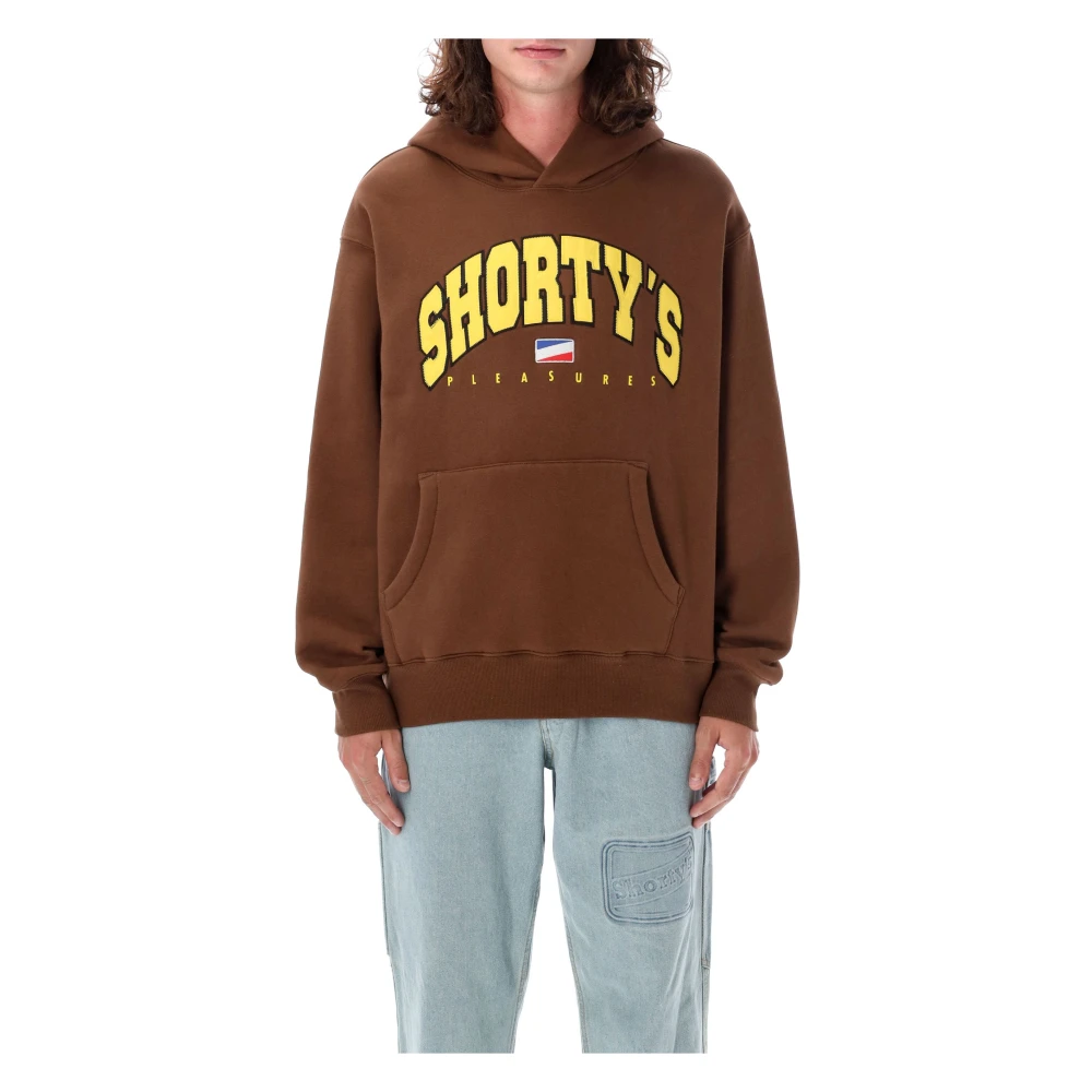 Pleasures Stijlvolle Hoodie voor Shorty Brown Heren