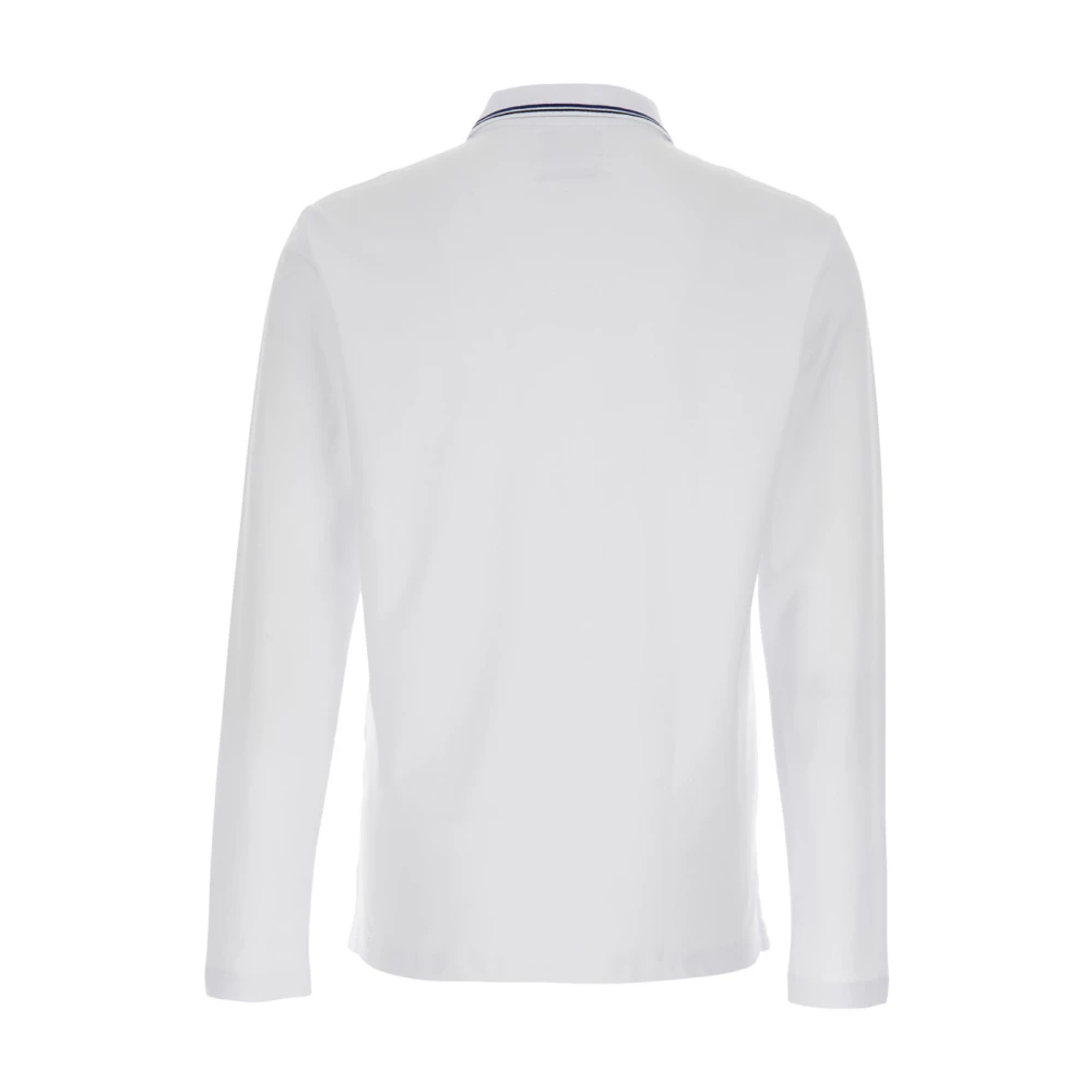 Emporio Armani Klassieke Polo Shirt Wit Logo Borduurwerk White Heren