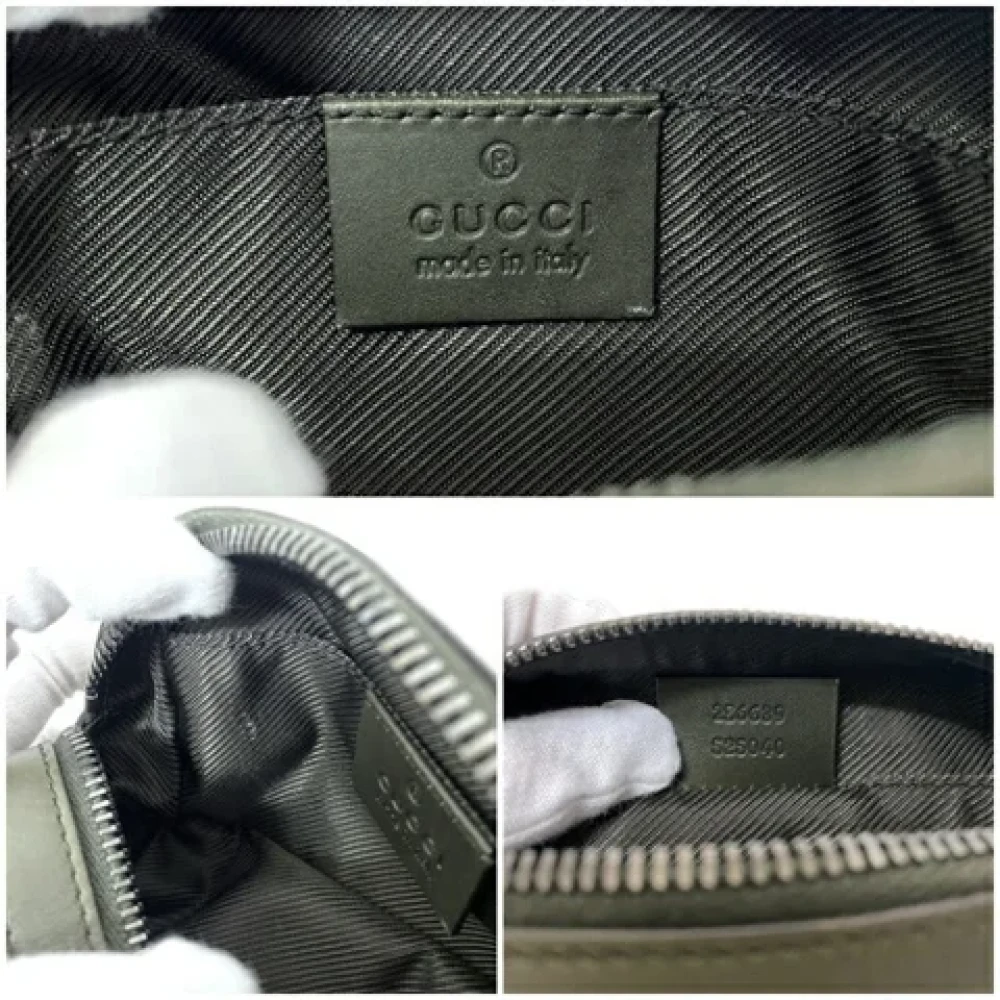 Gucci Vintage Pre-owned Canvas pouches Beige Dames