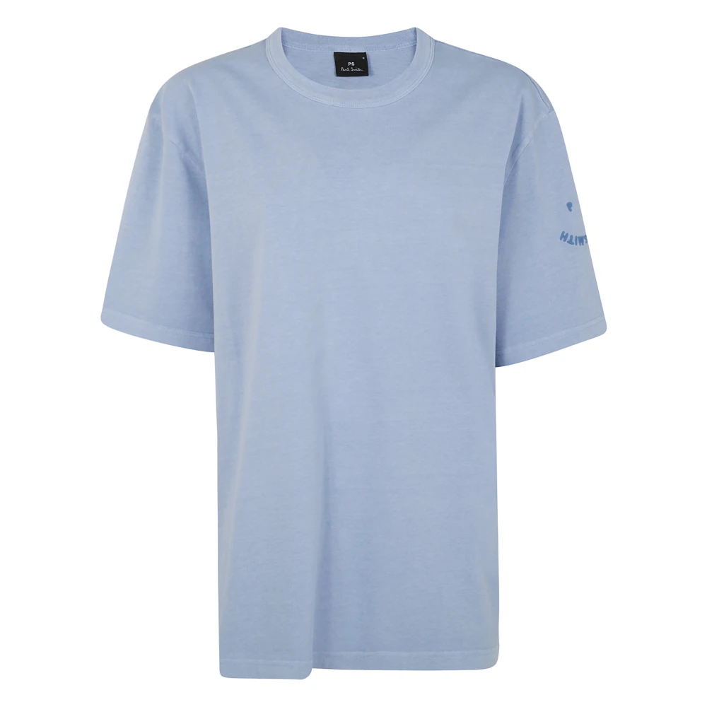 PS By Paul Smith Blij Geborduurd Heren T-shirt Blue Heren