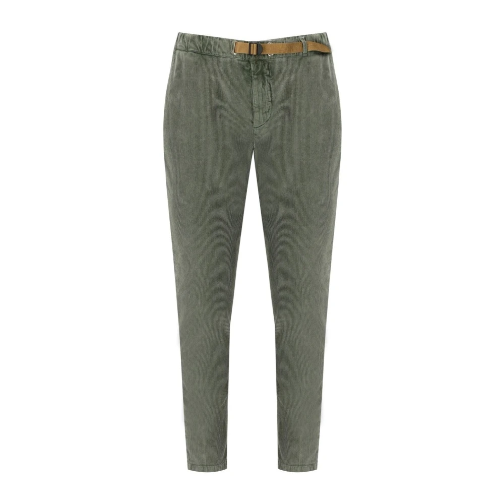 White Sand Groene Geribbelde Corduroy Broek Green Heren