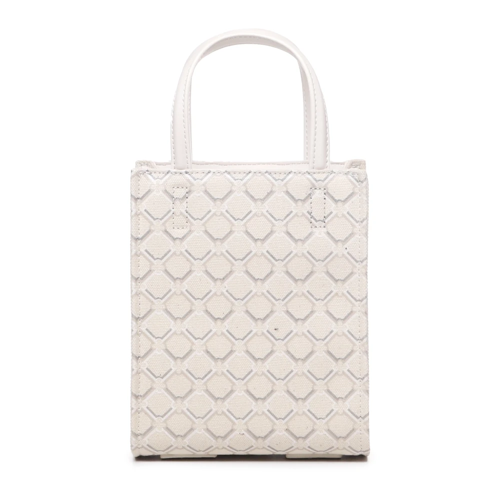 V73 Geometrische Print Schoudertas White Dames
