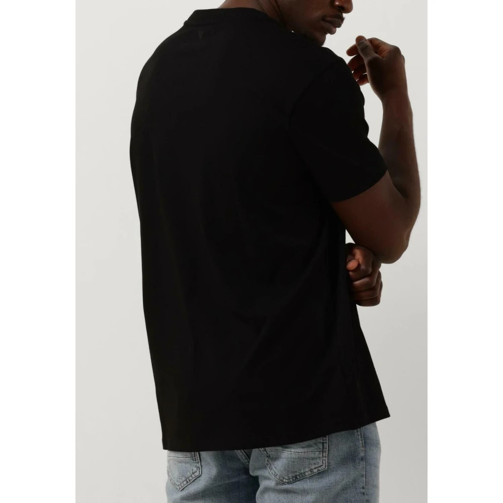 Pure Path Heren Polo & T-shirt met Front Print Black Heren