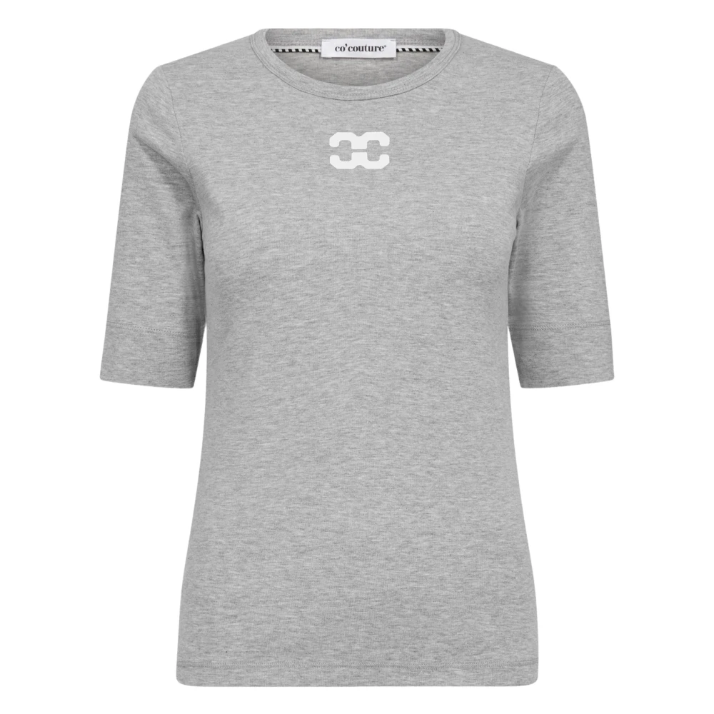 Co'Couture GrannyCC Lichtgrijze T-shirt Gray Dames